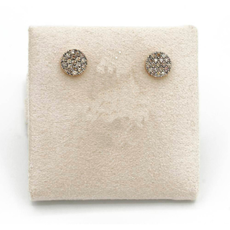 Pendientes de diamantes brown