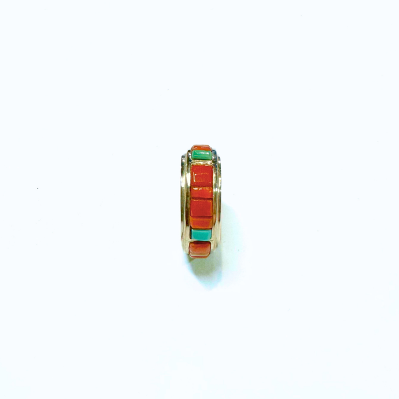 Anello Mosaico Corallo